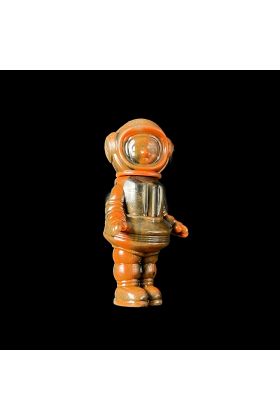 Cosmonaut Red Black Marble Designer Vinyl Toy by Kiyokawa