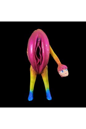 Brain Vagina Fiberglass Sculpture by Carlos Enriquez Gonzalez