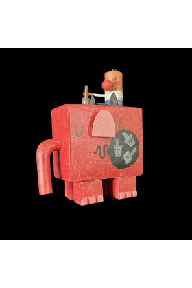 Pink Elephant Designer Vinyl Toy by Amanda Visell