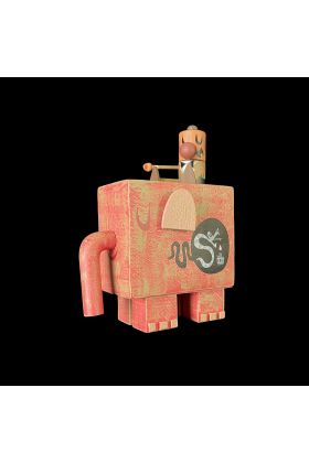 Pink Elephant Snake Oil Desigfner Vinyl Toy by Amanda Visell