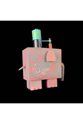 Pink Elephant Vampire Signed Designer Vinyl Toy by Amanda Visell