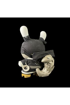 Raku Black Ninja Night Artists Proof Designer Vinyl Toy - Huck Gee