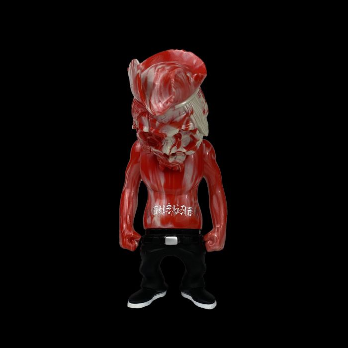 Rebel Captain Red White Marble by Secret Base x Pushead x Usugrow